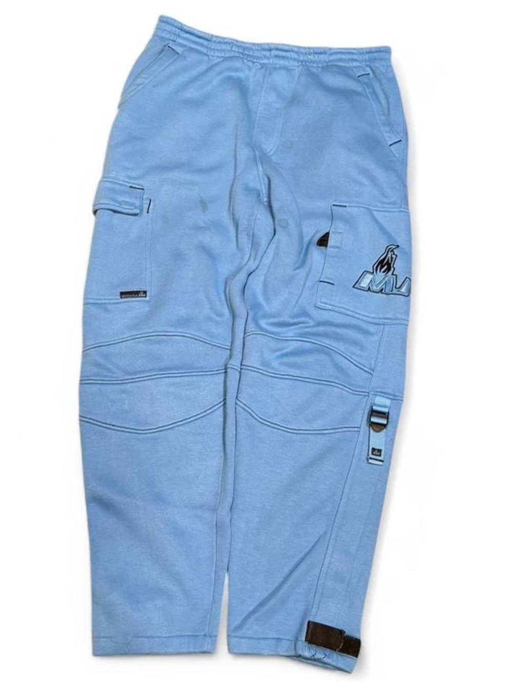 Y2K Mecca Jeans Embroidered Carpenter Wide Leg Baggy Sweatpants